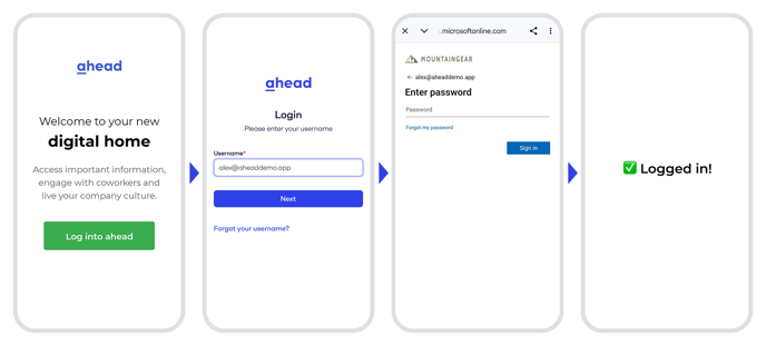 Entra ID user mobile app