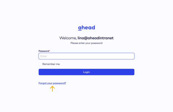Forgot password