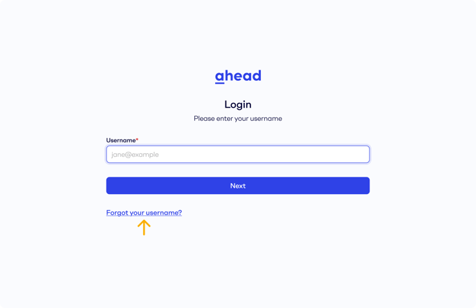 Login - 1st step