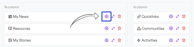 News module settings